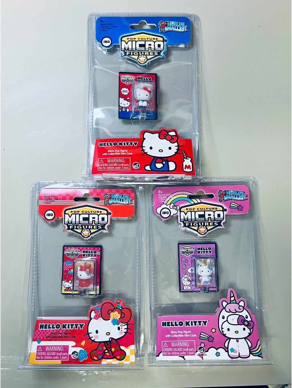 2021 World's Smallest Pop Culture Micro Figures Hello Kitty Lot - New Unopened